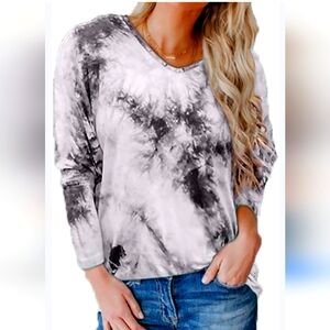 Tie dye backless top